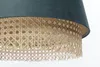 BPS Koncept 0SE0-008 Hängeleuchte SENSEI Texil aus Velourss auf PVC-Kunststoff blau, beige 1xE27 60W H:117cm Ø35cm dimmbar Bild 4