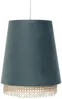 BPS Koncept 0SE0-008 Hängeleuchte SENSEI Texil aus Velourss auf PVC-Kunststoff blau, beige 1xE27 60W H:117cm Ø35cm dimmbar Bild 2