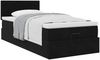 vidaXL Ottoman-Bett mit Matratze Schwarz 90x200 cm Samt 3311677 Bild 5