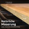 holz4home® Esstisch Massivholztisch aus Eiche I Küchentisch aus Echtholz, Kompletter Tisch (Tischplatte & Gestell), 4 cm dickes Massivholz Bild 2