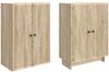 vidaXL Schrankset 2 pcs Sonoma-Eiche 66 x 34,5 x 90 cm Holzwerkstoff 3416360 Bild 3
