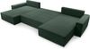 AX LIVING Grün Sofa U mit Schlaffunktion – Cedria U Wohnlandschaft Bild 3