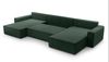 AX LIVING Grün Sofa U mit Schlaffunktion – Cedria U Wohnlandschaft Bild 4
