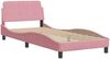 Einzelbettgestell Design für Erwachsene ohne Matratze Rosa 90x190 cm Samt d5064e Bild 4