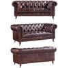 Chesterfield Ledergarnitur Mansfield 3-Sitzer 2-Sitzer un. Bild 2
