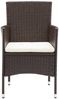 vidaXL Garten-Essstühle 2 Stk. Poly Rattan Braun 310554 Bild 3
