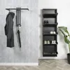 Wandgarderobe SENZA 1 Stahl Schwarz Garderobenhalter, Spinder Design Bild 2