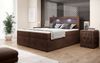 Boxspringbett Amelie mit LED und Stauraum 140x200 Braun H2 (bis 70kg) Bild 4