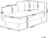 Chaiselongue Bouclé hellbeige rechtsseitig CHEVANNES Bild 2