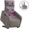 vidaXL Massagesessel mit Aufstehhilfe Taupe Stoff 3206715 Bild 2