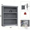 GarveeMore Bücherregal 100 Cm Hohes Bücherregal 3 Etagen Offenes Bücherregal Bild 2