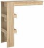 vidaXL Wand-Bartisch Sonoma-Eiche 102x45x103,5 cm Holzwerkstoff 811784 Bild 5