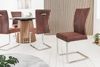 riess-ambiente Freischwinger SAMSON dark coffee / silber (Einzelartikel, 1 St), Esszimmer · Microfaser · Edelstahl · Industrial Design Bild 3