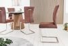 riess-ambiente Freischwinger SAMSON dark coffee / silber (Einzelartikel, 1 St), Esszimmer · Microfaser · Edelstahl · Industrial Design Bild 4