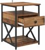 vidaXL Nachttisch 2 pcs Altholz 40 x 42 x 55 cm Holzwerkstoff 881882 Bild 5