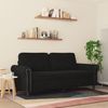 vidaXL 2-Sitzer-Sofa Schwarz 140 cm Samt 359534 Bild 3