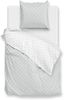 Zo! Home Cotton Bettwäsche 135x200 Punta di Cotone Stone Grey Punkte silber Bild 2