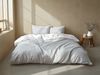 Zo! Home Cotton Bettwäsche 135x200 Punta di Cotone Stone Grey Punkte silber Bild 3