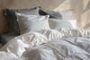 Zo! Home Cotton Bettwäsche 135x200 Punta di Cotone Stone Grey Punkte silber Bild 4