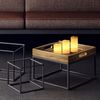Relaxdays LED Kerzen Echtwachs im 3er Set Bild 2