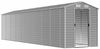 vidaXL Gartenhaus Hellgrau 191 x 810 x 198 cm Verzinkter Stahl 3188250 Bild 3