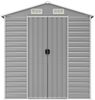 vidaXL Gartenhaus Hellgrau 191 x 810 x 198 cm Verzinkter Stahl 3188250 Bild 4