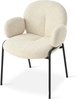 GOEURVANT 1235 Esszimmerstühle 4er-Set, Polsterstühle, Webstoff - Beige Bild 5