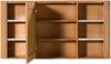Spiegelschrank Mango 145x20x75 natur lackiert / Marmor weiß BARCELONA #546 Bild 2