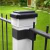 GreenBlue LED Solarleuchte GB125/GB127/GB128 Aufsatz Solarlampe für Pfosten, LED fest integriert, Warmweiß, Lichtquelle im Garten Wegbeleuchtung Bild 3
