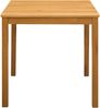 vidaXL Esstisch 75 x 75 x 75,5 cm Massivholz Eiche Natur Quadratisch 42039174 Bild 3
