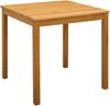 vidaXL Esstisch 75 x 75 x 75,5 cm Massivholz Eiche Natur Quadratisch 42039174 Bild 2