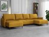 Ecksofa mit Schlaffunktion und Bettkasten Snolik U, schmale Armlehne (Farbe: Velo 626) Bild 2