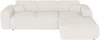 Vente-unique - POGNI Sofa Stoff Weiß - B 180 cm x H 77 cm x L 283 cm Bild 3