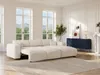 Vente-unique - POGNI Sofa Stoff Weiß - B 180 cm x H 77 cm x L 283 cm Bild 2
