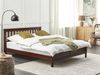 Bett mit Lattenrost MAYENNE 160 x 200 cm Holz Dunkler Holzfarbton Bild 3