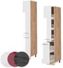 Apothekerschrank Fame-Line Weiß Hochglanz 30 cm Vicco Bild 5