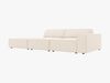 Micadoni Sofa Jodie 3-Sitzer Links Samt Bluvel Helles Beige Bild 2