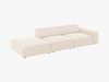 Micadoni Sofa Jodie 3-Sitzer Links Samt Bluvel Helles Beige Bild 3