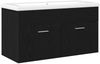 vidaXL Badezimmerschrank Schwarz Eichen-Optik 90 x 38,5 x 46 cm 3333138 Bild 2