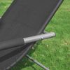SoBuy OGS28-SCH Schaukelstuhl Garten, Textilene, Lackiert, Schwarz, 104 x 85 x 53 cm Bild 5