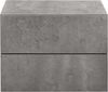 Nachttisch Amberg 40 x 29 x 30 cm Hängeschrank mit 2 Schubladen Betonoptik Bild 3