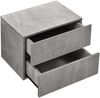 Nachttisch Amberg 40 x 29 x 30 cm Hängeschrank mit 2 Schubladen Betonoptik Bild 2