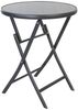 Bistrotisch Klapptisch Gartentisch Gartentisch Glas Metall Ø60xH72cm Bild 4