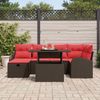 vidaXL Garten-Sofa-Set mit Kissen mit Speicher 7 pcs Braun Poly Rattan 3359761 Bild 3
