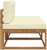 vidaXL Outdoor Mittelsofa mit Kissen 2 Stück Natur 900537 Bild 4