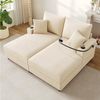 Sweiko Schlafsofa Doppelschlafsofa(XXL) mit Schlaf-Liegefunktion, mit Handyhalterung, USB-Anschluss und Getränkehalter, für Wohnzimmer Bild 3
