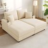 Sweiko Schlafsofa Doppelschlafsofa(XXL) mit Schlaf-Liegefunktion, mit Handyhalterung, USB-Anschluss und Getränkehalter, für Wohnzimmer Bild 2