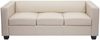 3er Sofa Couch Loungesofa Lille ~ Leder, creme Bild 3