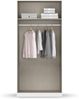 rauch Frieda, Kleiderschrank im Landhausstil, 2-türig, mit 1 Kleiderstange und 1 Einlegeboden, Farbe Beige, BxHxT 91x203x56cm Bild 5