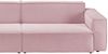 KAWOLA Sofa SAMU 3-Sitzer Feincord rosa 72 x 106 x 266 cm Bild 4